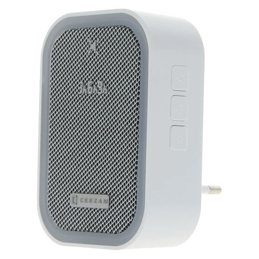 Carillon sans fil plug + flash 18 mélodies 90DB 200M blanc - CEEZAM