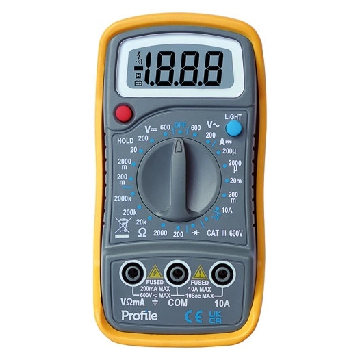Multitesteur digital base cat3 600v - PROFILE