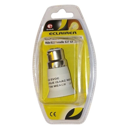 Adaptateur douille B22/E27 - EVOE