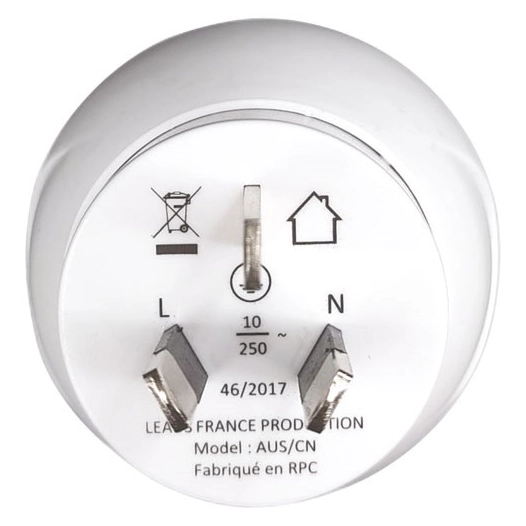 Adaptateur prises France - Australie - Chine 240V-2400W - LTE DESIGN