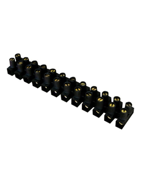 Barrette de connexion 10mm2 Noire Connexion électrique sécurisée - BBQ COLLECTION
