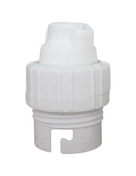 Bague B22 Nylon Blanc Fixation douille B22 simple - BBQ COLLECTION