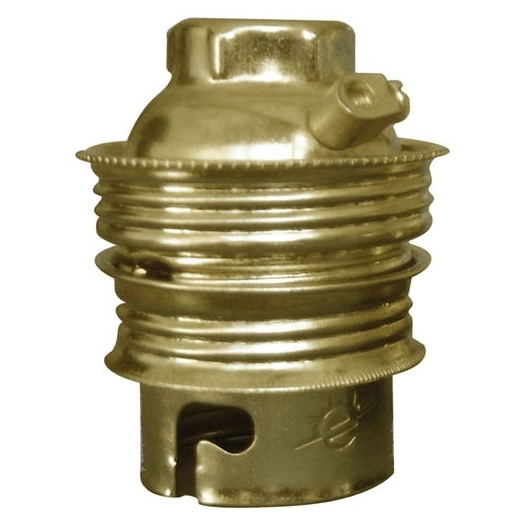 Douille B22 acier laitonné double bague borne terre en vrac - ZENITECH