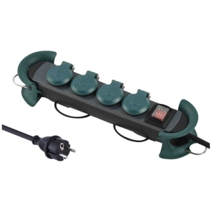 Bloc 4X2P+T avec interrupteur 3G1.5 4m - ELECTRALINE