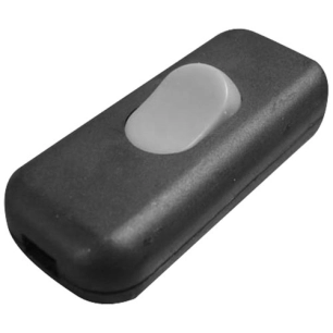 Interrupteur unipolaire luminescent noir en vrac - ZENITECH