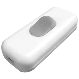 Interrupteur unipolaire luminescent blanc en vrac - ZENITECH