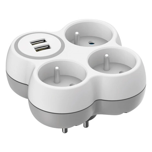 Triplite 2p+t 16a +2 ports usb sc - LIFEDOM