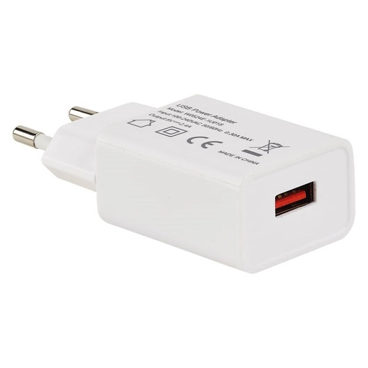 CHARGEUR USB sur Secteur 230V - 5V/2.4A (Smart Charge) - ERARD