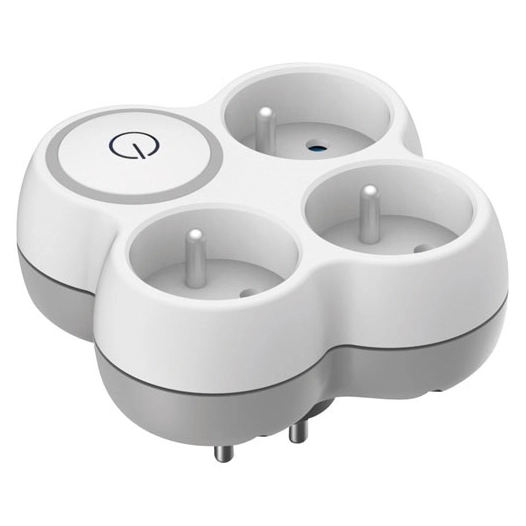 Triplite 16A façade + interrupteur gris / blanc