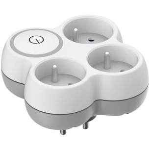 Triplite 16A façade + interrupteur gris / blanc