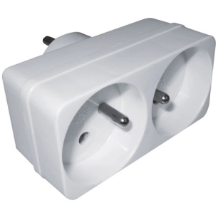 biplite 2pt 16a blanc - ELECTRALINE