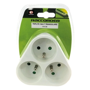 Triplite triang.10/16A + T blanc - EVOE