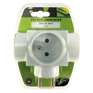 Triplite 10/16A + T latérale blanc - EVOE