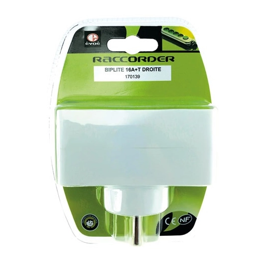 Biplite 10/16A + T doite blanc - EVOE