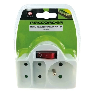 Triplite 2x6A + 1x16A + inter - EVOE