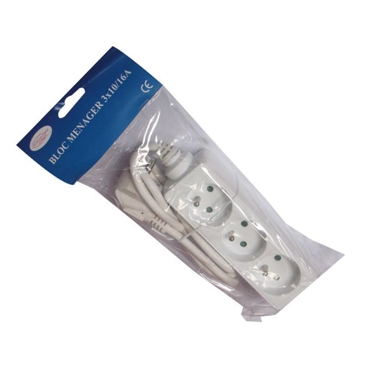 Bloc 3 prises 16a+t sachet - SATIPLUGS FRANCE