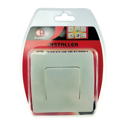 Inter V/V 10A encastrable blanc - EVOE