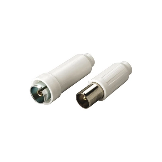 Fiche TV mâle + femelle 9.52mm blister - ELECTRALINE