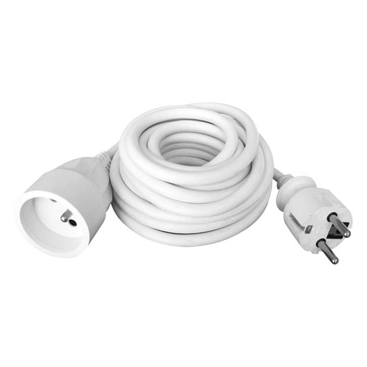 Prolongateur HO5VVF 3G1.5 blanc longueur 10m - ZENITECH