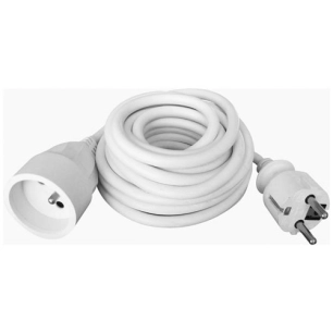Prolongateur HO5vvf 3g1.5 blanc 5m - ZENITECH