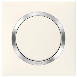 Plaque 1P blanc chrome Dooxie - LEGRAND