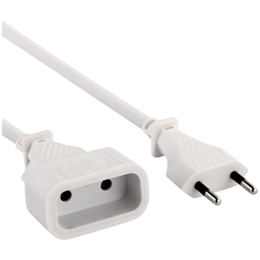 Prolongateur h03 vvh2f 2x0.75mm blanc 3m sous totire - ELECTRALINE