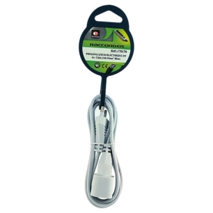 Prolongateur élec.2M 2x0.75mm blanc - EVOE