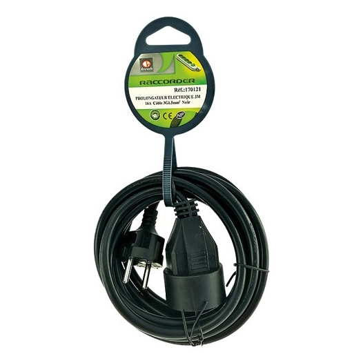 Prolongateur 3m 3x1.50 noir - EVOE