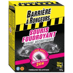 Souris foudroyant appât sur céréales 160g /nc - BARRIERE A RONGEURS