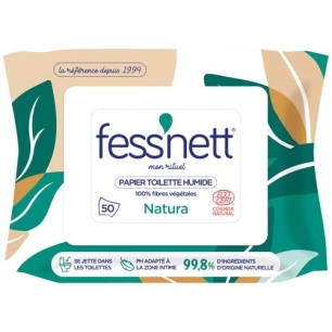 Papier wc humide fessnett natura x50 - FESS NETT