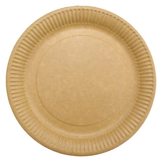 6 Assiette ronde kraft 22cm x50 - SPHERE