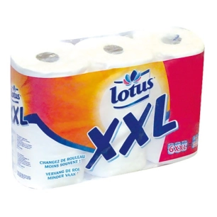 7 Papier wc 6 rouleaux blanc xxl LOTUS - LOTUS