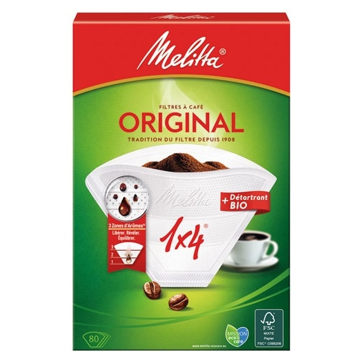 Filtre cornet papier bte80 1x4d - MELITTA