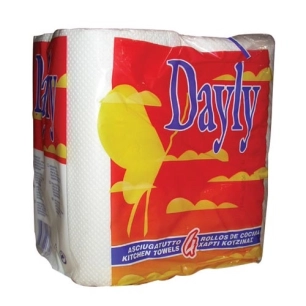 8 Essuie tout 6 rouleaux blanc Dayly - DAYLY