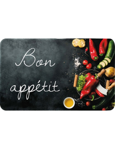 Décor Cuisine Bon Appétit Tapis de cuisine antidérapant - AGERUL