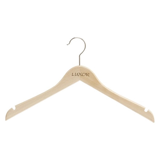 Cintre luxor princess plat naturel verni 41 cm - MONDEX