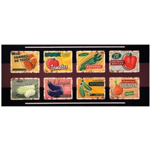 Tapis cuisine 50x120 cm légumes - IDMAT