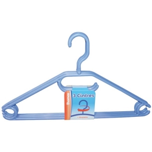 Cintres couleur crochet tournant 43cm lot de 3 - THOMAS