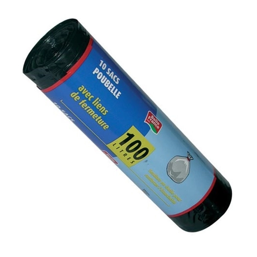 Sac poubelle - 100 L - x10 - BELLE FRANCE