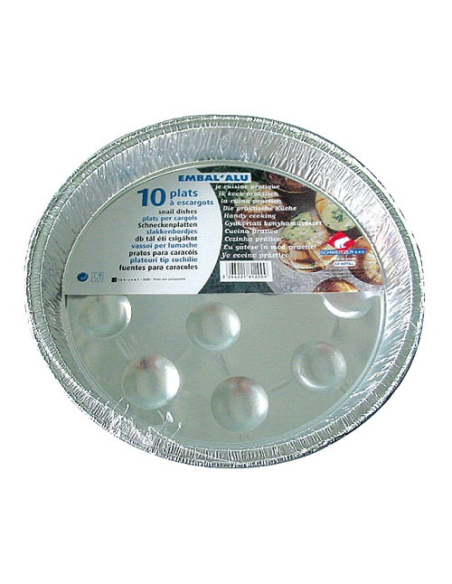 Plats à escargots alu x10 escbq10009 - SCHWEITZER
