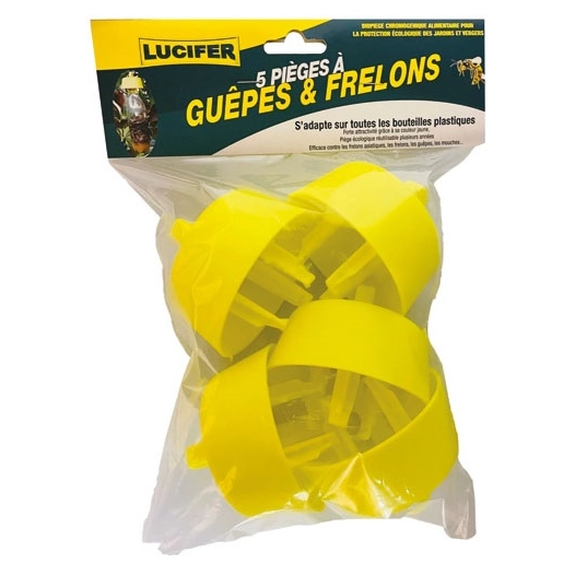 Pieges à guepes pour bouteille plastique sachet de 5 - LUCIFER