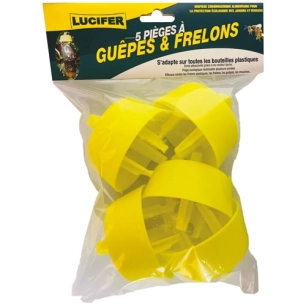 Pieges à guepes pour bouteille plastique sachet de 5 - LUCIFER