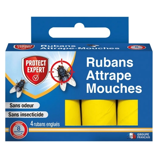 Ruban attrape mouches x4 /nc - PROTECT EXPERT