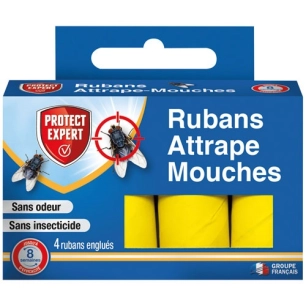 Ruban attrape mouches x4 /nc - PROTECT EXPERT