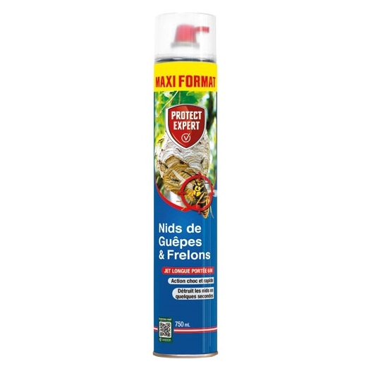 Aérosol guêpes et frelons jet longue portée 750ml /nc - PROTECT EXPERT