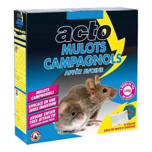 Acto mulot campagnol appat avoine 150g - ACTO