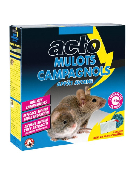 Acto mulot campagnol appat avoine 150g - ACTO