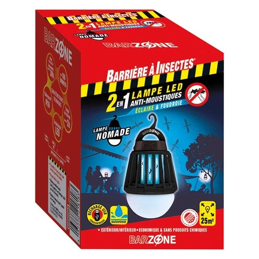 Lampe anti moustiques nomade led - BARRIERE A INSECTES