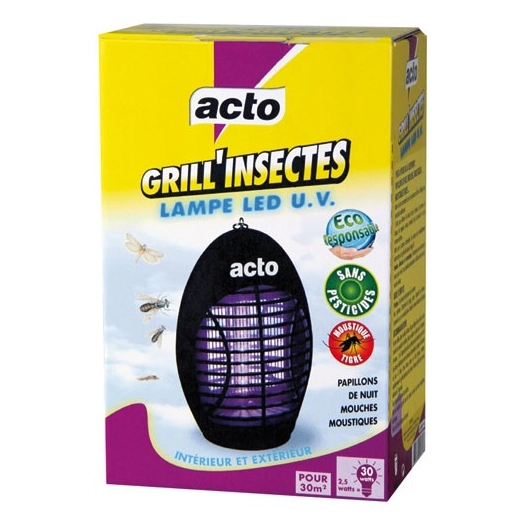 Acto grill insectes lamp 12 led uv - ACTO