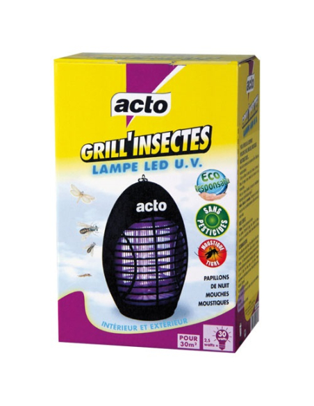 Acto grill insectes lamp 12 led uv - ACTO
